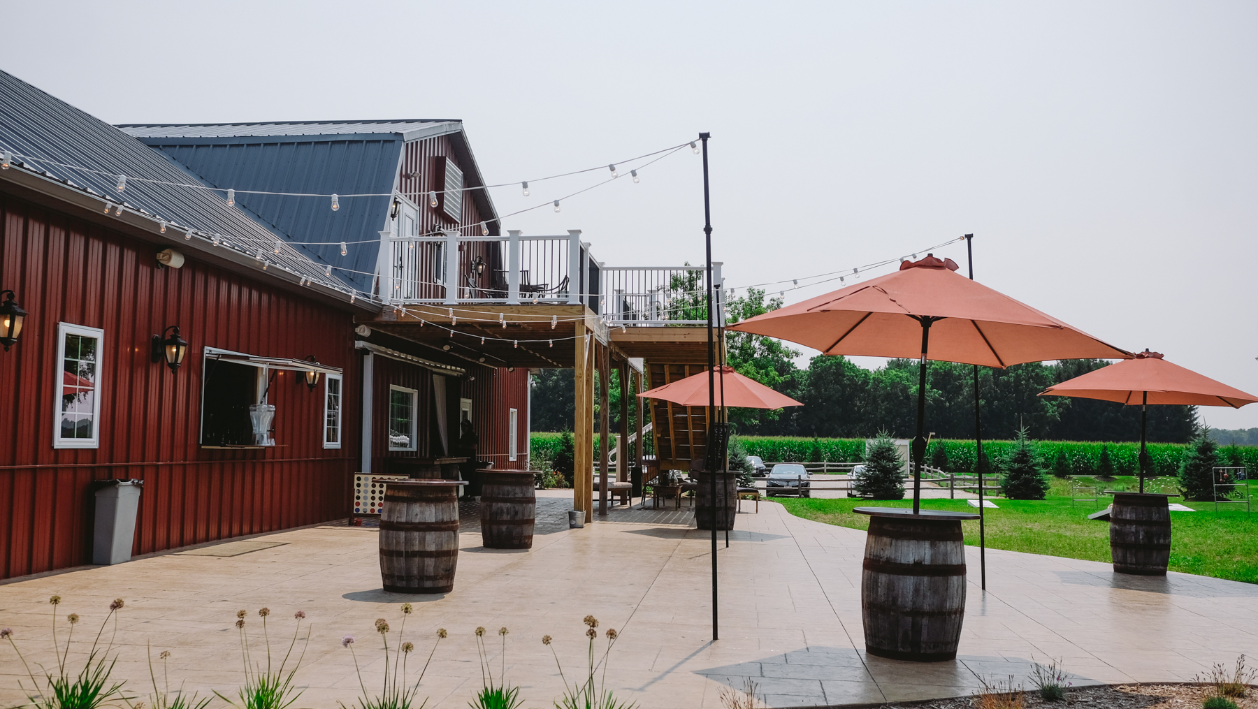 Patio view of Rustic Manor