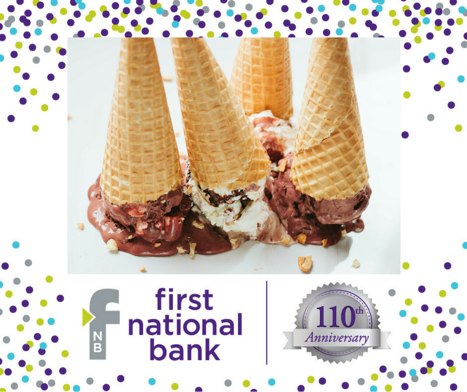 Anniversary Ice Cream Flavor Contest First National Bank 110th Anniversary