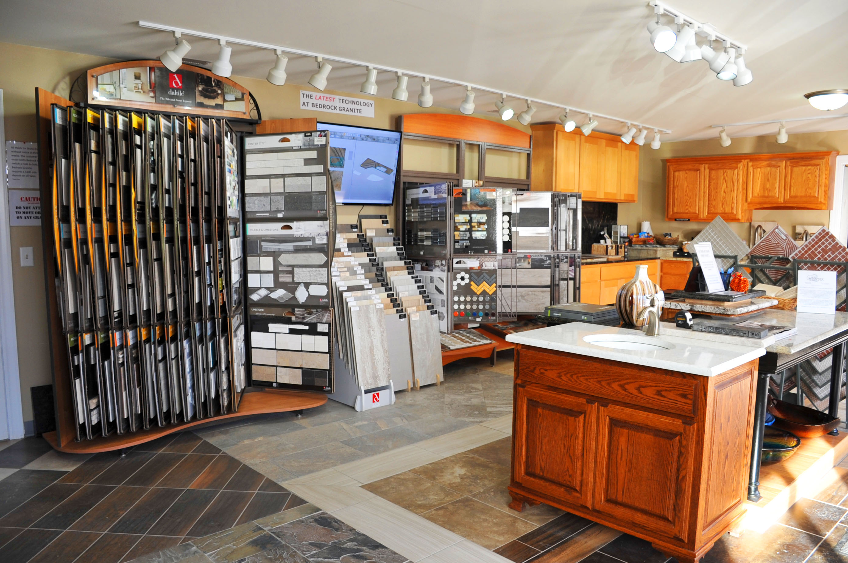 Bedrock Granite & Tile showroom