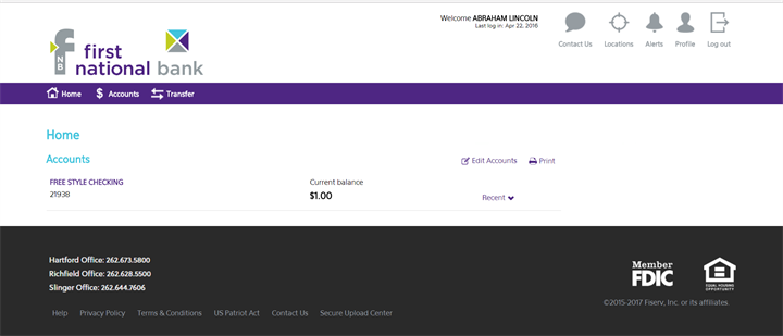 Retail Online Banking Redesigned user interface of retail online banking