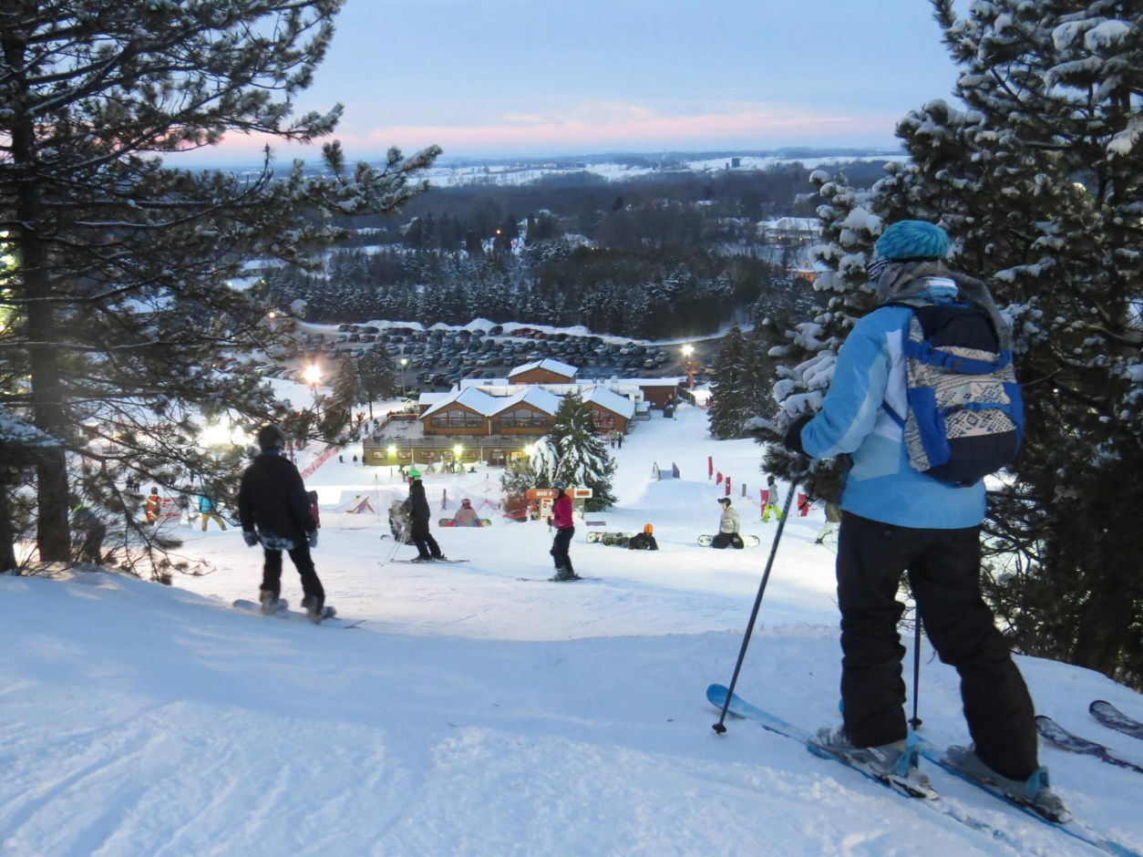 Skier at Little Switz
