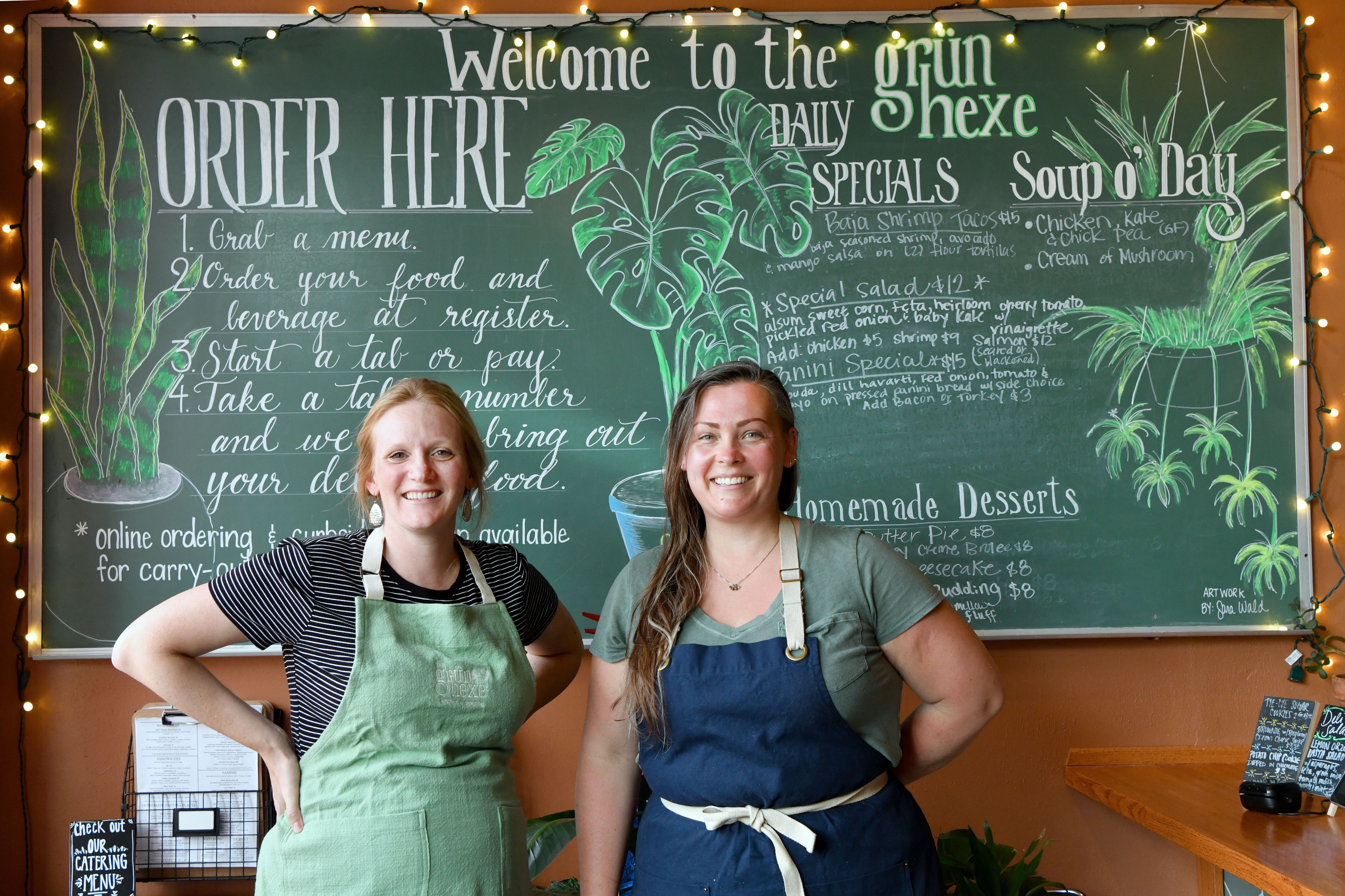Audra Grueneberg and and Ashley Gregoriou, co-owners of The Grün Hex